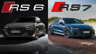 2023 Audi RS6 Avant vs 2023 Audi RS7 Sportback | REVIEW | THE ULTIMATE SHOWDOWN #audi #rs #rs6 #rs7