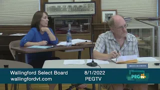 Wallingford Select Board - August 1, 2022