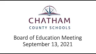 CCS BOE Meeting 9.13.2021