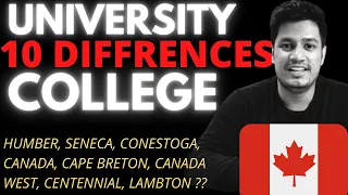 🇨🇦 UNIVERSITY vs COLLEGE IN Canada |10 BIG DIFFERENCES | Piyush Canada | | (हिंदी में)