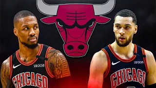 THE MOST BIASED DAMIAN LILLARD TRADE! CHICAGO BULLS REBUILD NBA 2K21