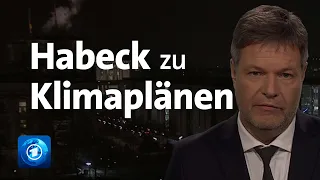 Habeck in den tagesthemen: "Es muss einen Wettbewerb nach oben geben"