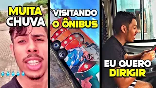 LUKA BASS TENTANDO DIRIGIR O SEU ÔNIBUS | LK VISITANDO O SEU ÔNIBUS