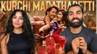 🇮🇳 Reacting to Kurchi Madathapetti Full Video Song | Guntur Kaaram | Mahesh Babu