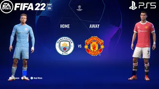 FIFA 22 PS5 | Manchester City Vs Manchester United | UEFA Champions League