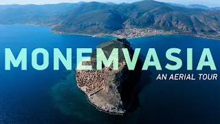 Monemvasia Castle - A Stunning Aerial Tour | Greece Drone Footage