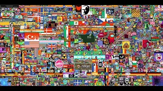 Reddit Place (/r/place) - FULL TIMELAPSE 2022