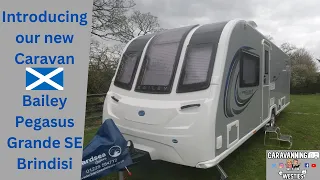 Exploring our new Caravan Bailey Pegasus Grande SE Brindisi