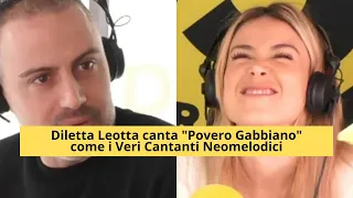 Diletta Leotta Canta "Povero Gabbiano" come i Veri Cantanti Neomelodici