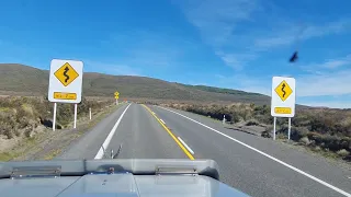 Trucking over the Desert road nz