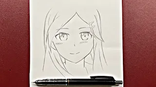 Anime drawing | how to draw cute anime girl easy step-by-step