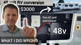 One Year Review - 48v RV Solar Power system - What I Got Wrong