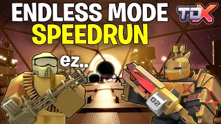 The ENDLESS Mode Speedrun.. Is It Actually POSSIBLE?  | Roblox Tower Defense X