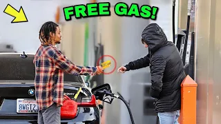 Asking Strangers For GAS, Then Paying For Their ENTIRE GAS TANKS!