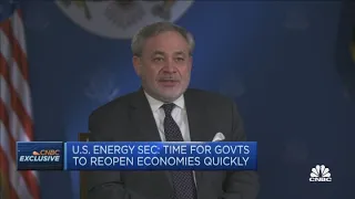 Oil prices could rise to mid-$50s to $60s in 2021 if economies open up, U.S. energy secretary says