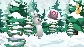 Rabbit calls hedgehog in the forest - Zaķis mežā ezi sauc
