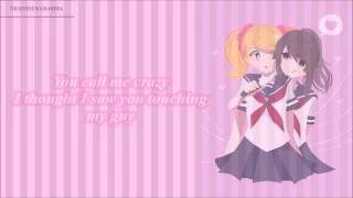 ~YANDERE SIMULATOR~ Crazy Possessive by Kaci Battaglia Lyric Video