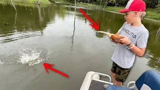 Bass Fishing with Micro Pocket Fisherman!