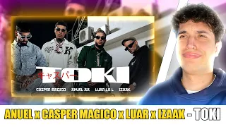 REACCIÓN a Anuel AA, Casper Magico, Luar La L & Izaak - Toki (Video Oficial)