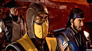 MORTAL KOMBAT 11 - Raiden Army vs Kronika's Army Final Battle Epic Scene (MK11 2019) PS4 Pro