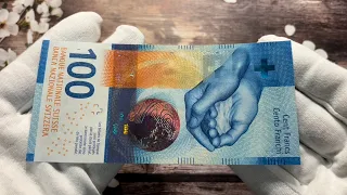 Banknote of 100 francs Switzerland