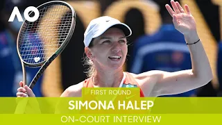 Simona Halep On-Court Interview (1R) | Australian Open 2022