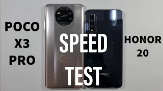 Xiaomi Poco X3 Pro vs Honor 20 Speed Test