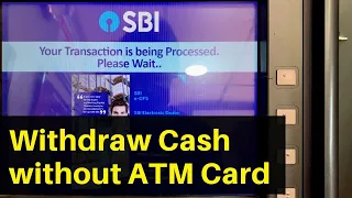 How to Withdraw Cash from SBI ATM without Debit Card?