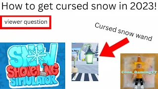 How to get cursed snow (Snow Shoveling Simulator)