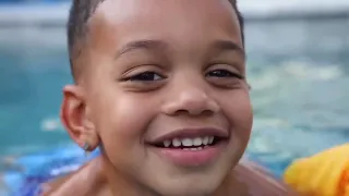SWIMMING WITH THE DJ & KYRIE IN THE POOL | The Prince Family Clubhouse