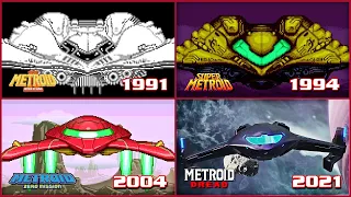 Evolution of Samus Aran's Spaceship in Metroid Games