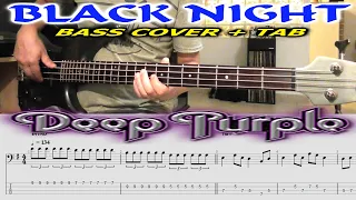 Deep Purple BLACK NIGHT Bass Cover TAB | Rock Bass