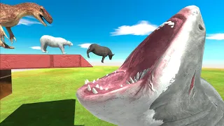 Jump Over Aquatics - Animals Race with Dinosaurs | Animal Revolt Battle Simulator