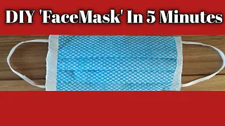 How to make Disposable Face Masks from paper towel in just 5 minutes | Face Masks | DIY Face Mask