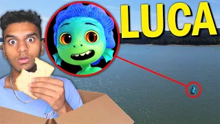 Do Not Mail Yourself To LUCA THE SEA MONSTER (From LUCA MOVIE) At 3AM! CURSED LUCA IN REAL LIFE!
