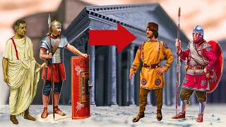 Why and When did the Romans start wearing different Clothing and Armor?