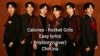 BOYSTORY (cover)'calories Rocket Grils' Easy lyrics (rom/ina🇲🇨) || ARMY AND BOSS