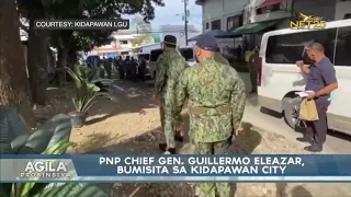 PNP Chief Gen. Guillermo Eleazar, bumisita sa Kidapawan City