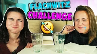 FLACHWITZ Challenge - Du darfst NICHT LACHEN ! WASSERSCHLACHT mit Dania und Bianca