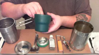 Soda Can Stove and Stanley Adventure Camp Cook Set