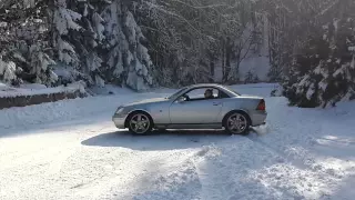 Mercedes SLK 200 Kompressor Drift From Borovets