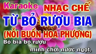 karaoke nhạc chế từ bỏ rượu bia | nỗi buồn hoa phượng | nhac sống phương hiếu organ