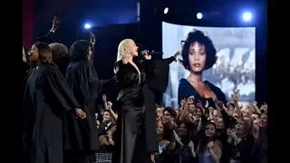 Audience goes CRAZY over Christina Aguilera's Whitney Houston tribute