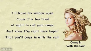 Taylor Swift - Come In With The Rain (Lyric Video)