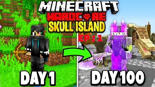 I Survived 100 Days on Skull Island in Minecraft Hardcore
