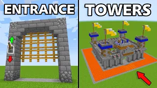 Minecraft: 15+ Safest CASTLE Build Hacks!