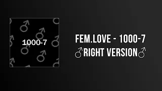 fem.love- 1000-7 (Right Version)