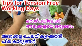 Time and Money Saving Tips for Homemakers/ Tips for Tension Free Working Days/Grocery Management