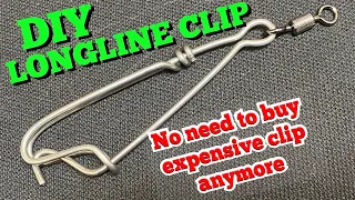 HOW TO MAKE FISHING CLIP | DIY LONGLINE FISHING  SNAP