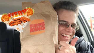 Burger King Fiery Buffalo Wrap and Nuggets